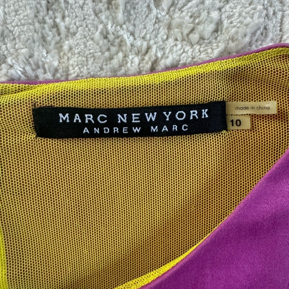 Marc New York Vibrant Purple Mini Dress with Zipper Accents - Picture 3 of 3
